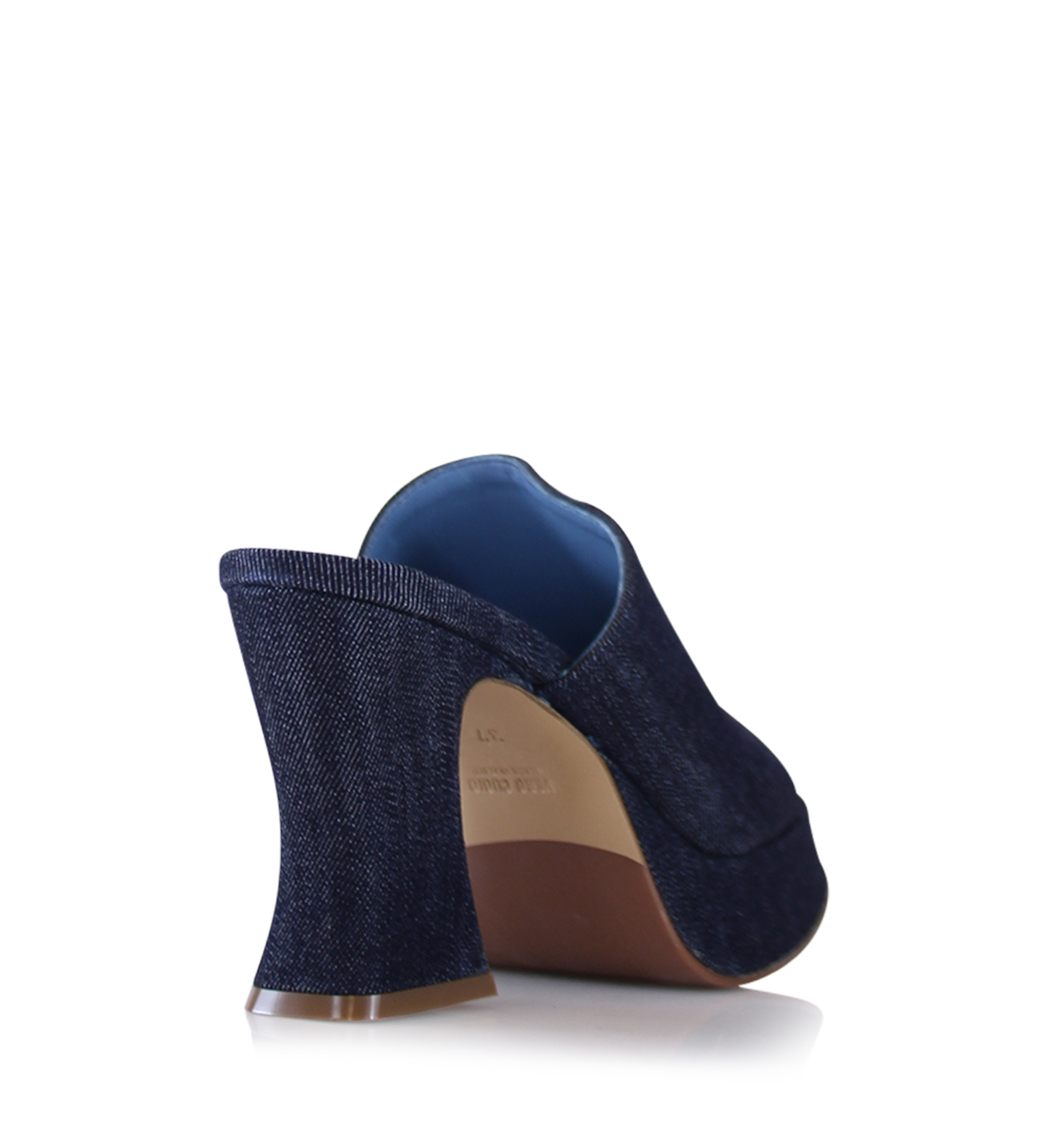 Amara plateau sandals, denim