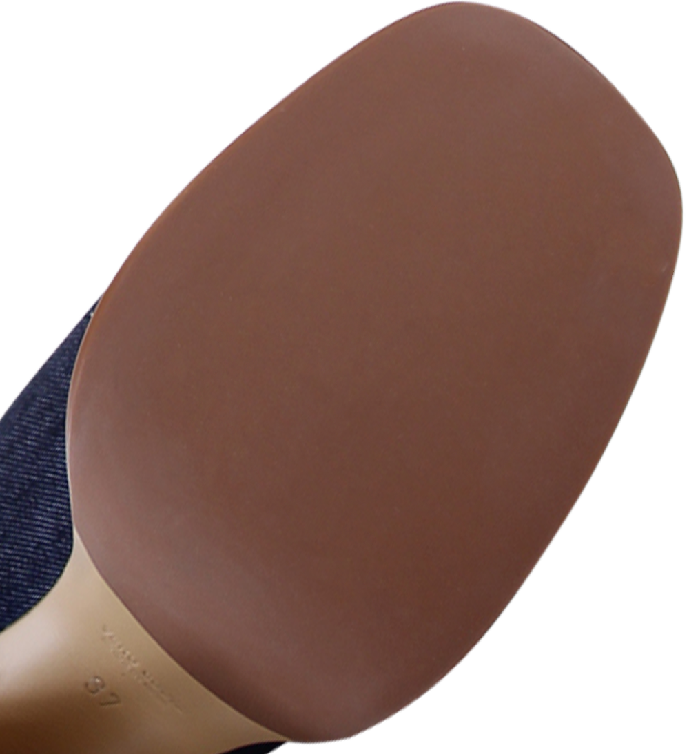 Amara plateau sandals, denim