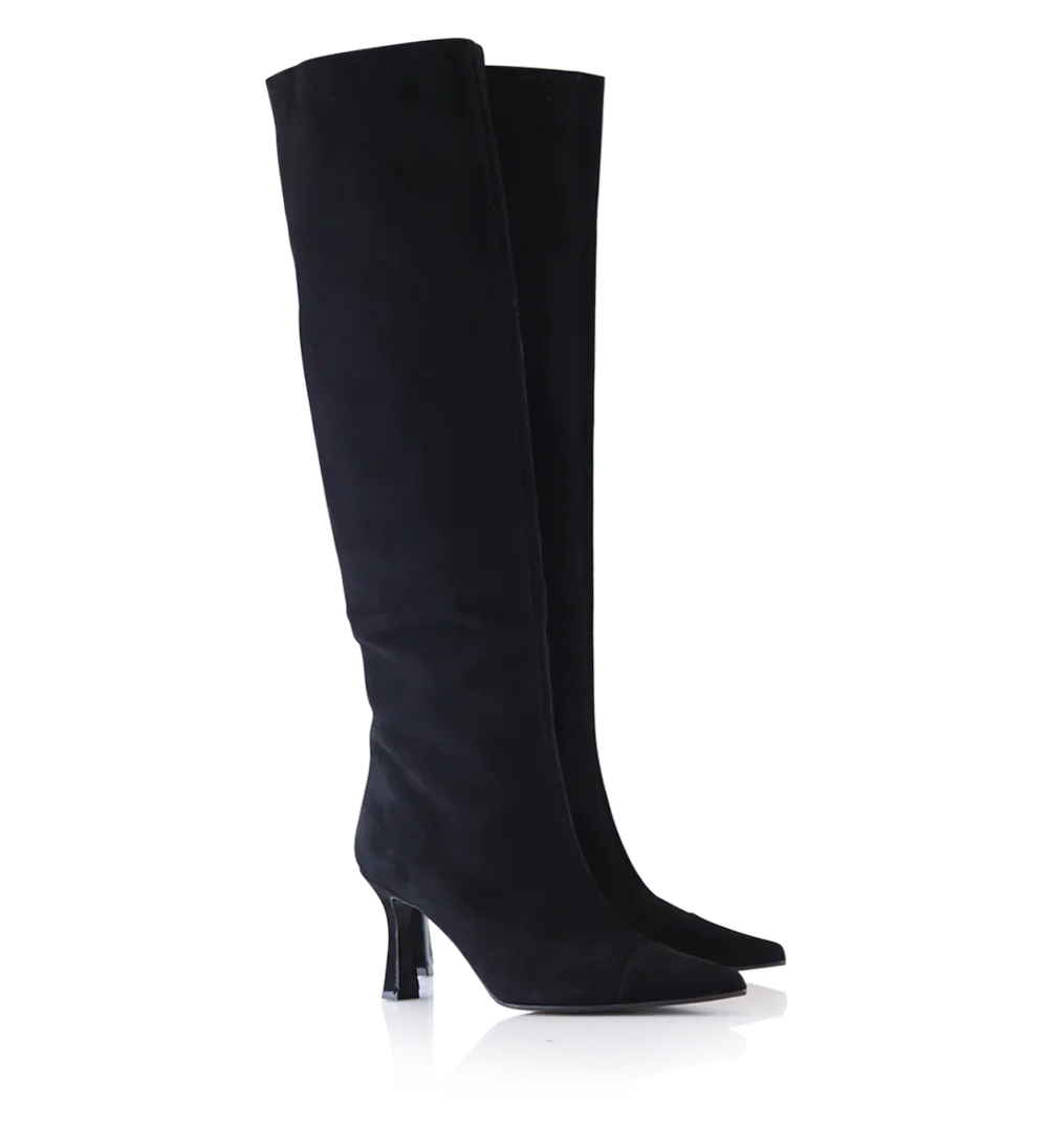 Angie boots, black suede