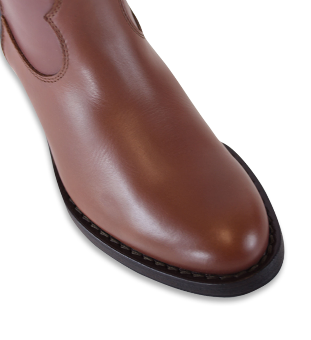 Anna boots, brown leather