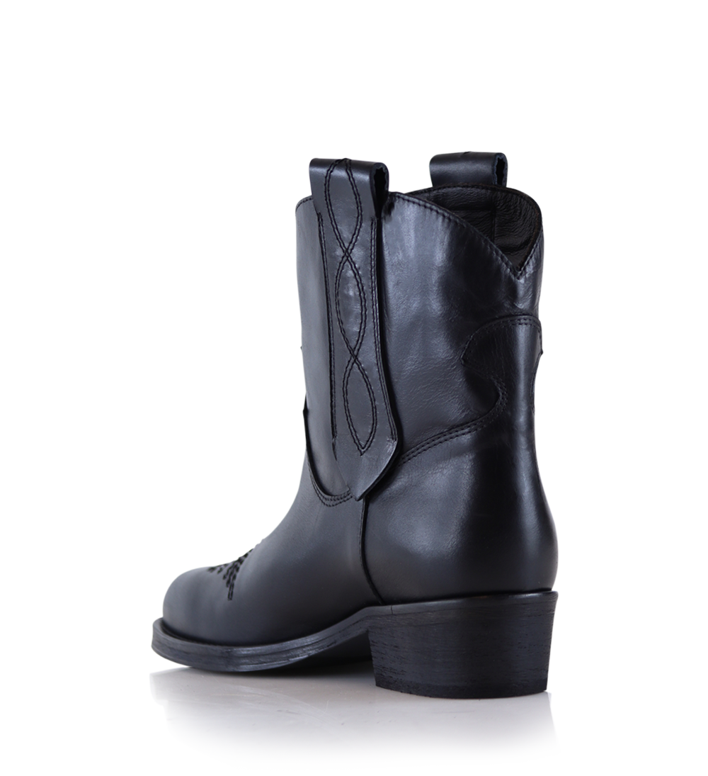 Anne boots, black leather