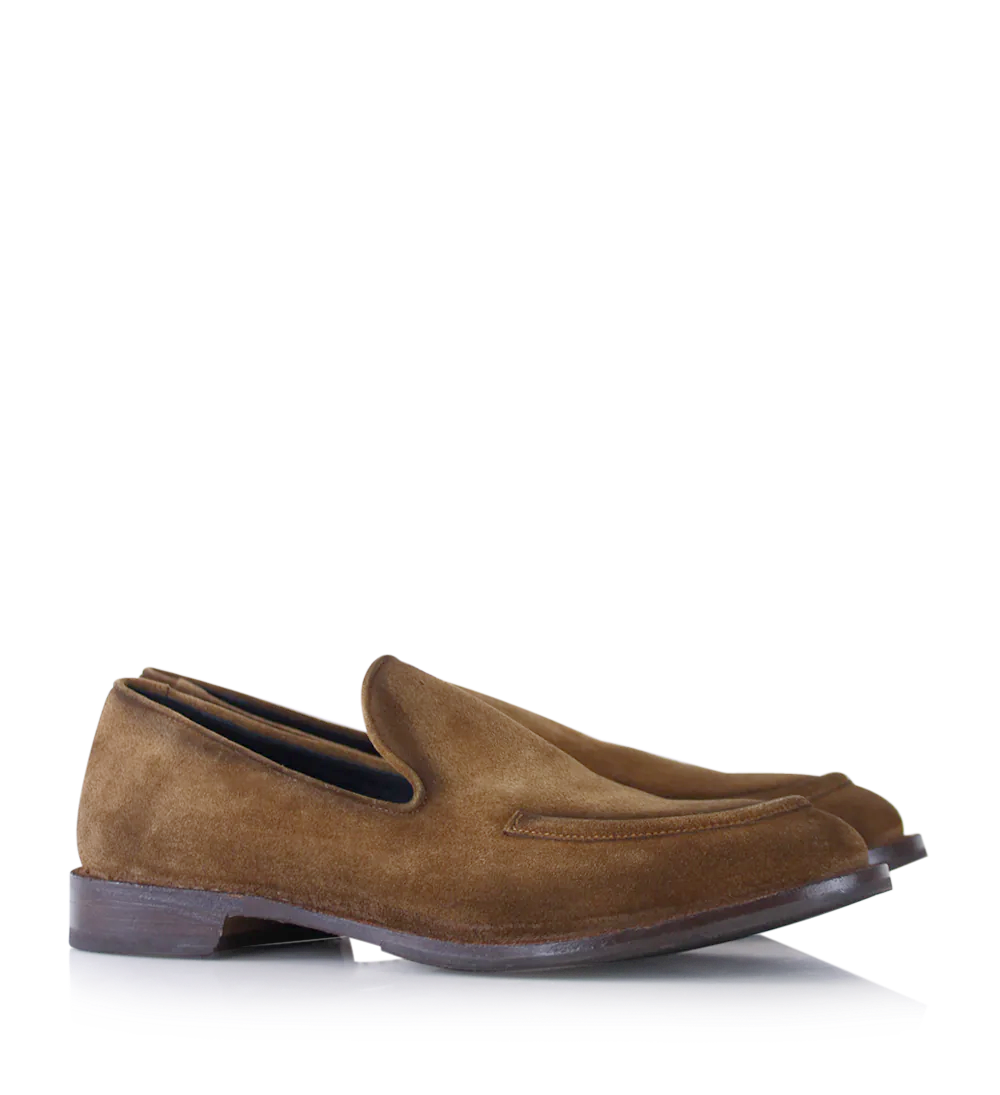 Antonio loafers, rust suede