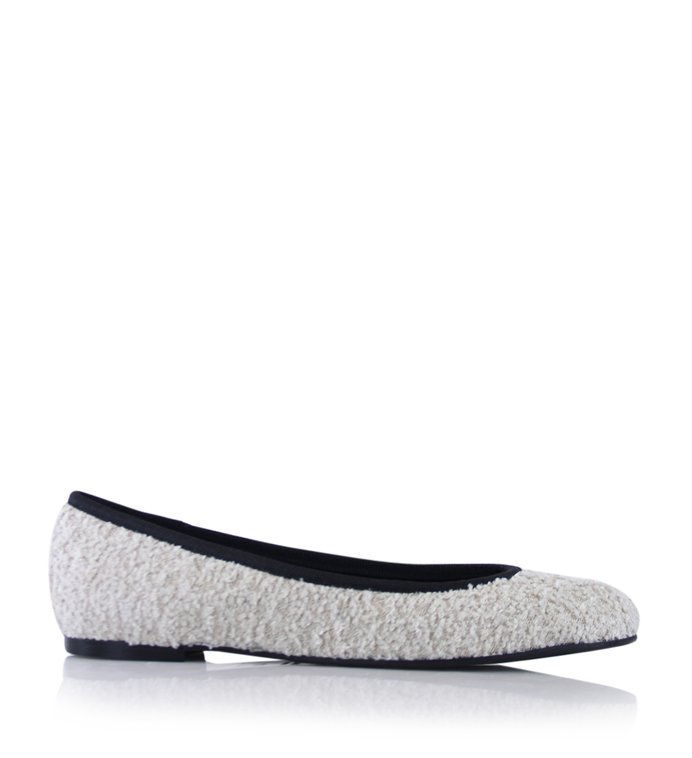Bella ballerinas, beige bouclé