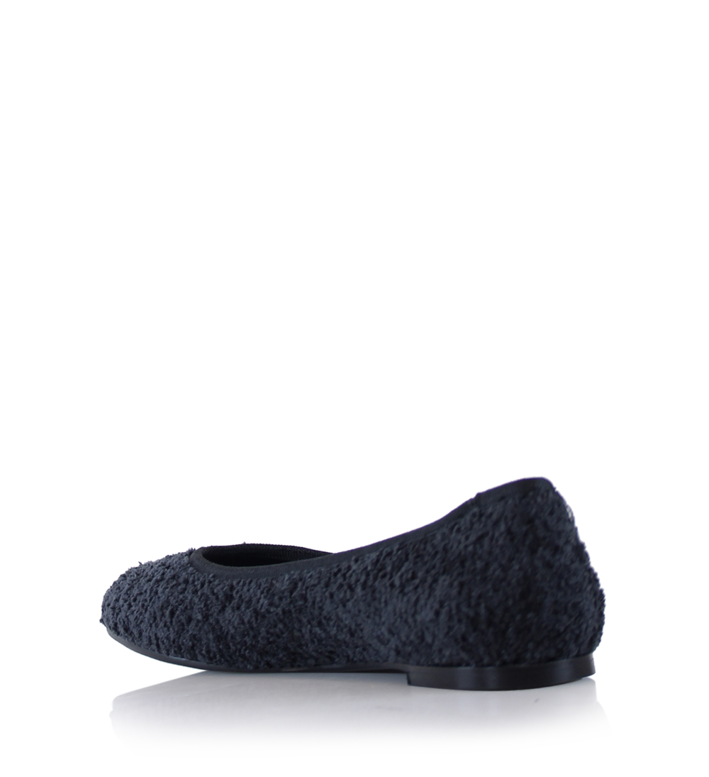 Bella ballerinas, black bouclé