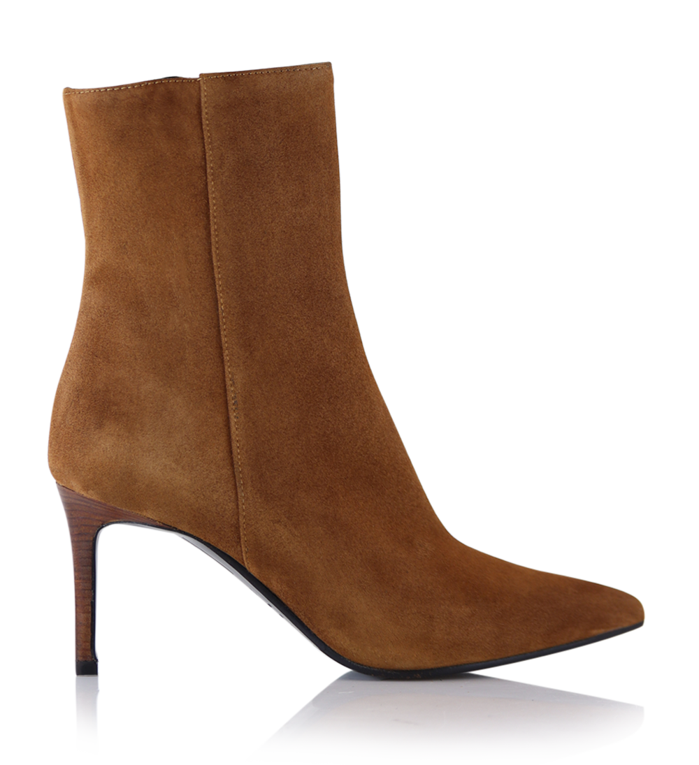 Ravna boots, cognac suede