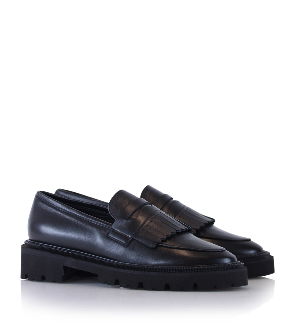 Tereza loafers, sort læder