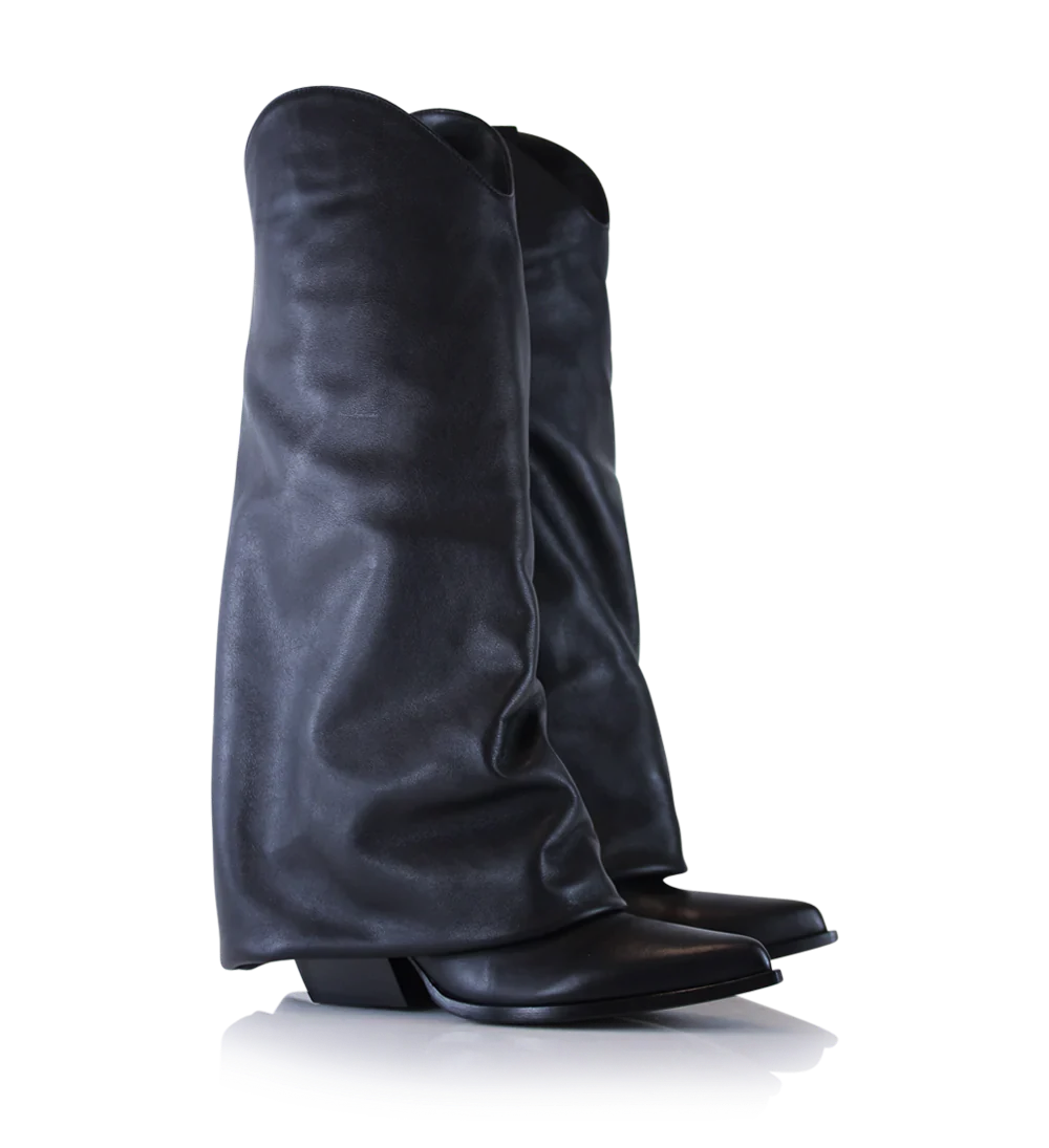 Zoé boots, black leather