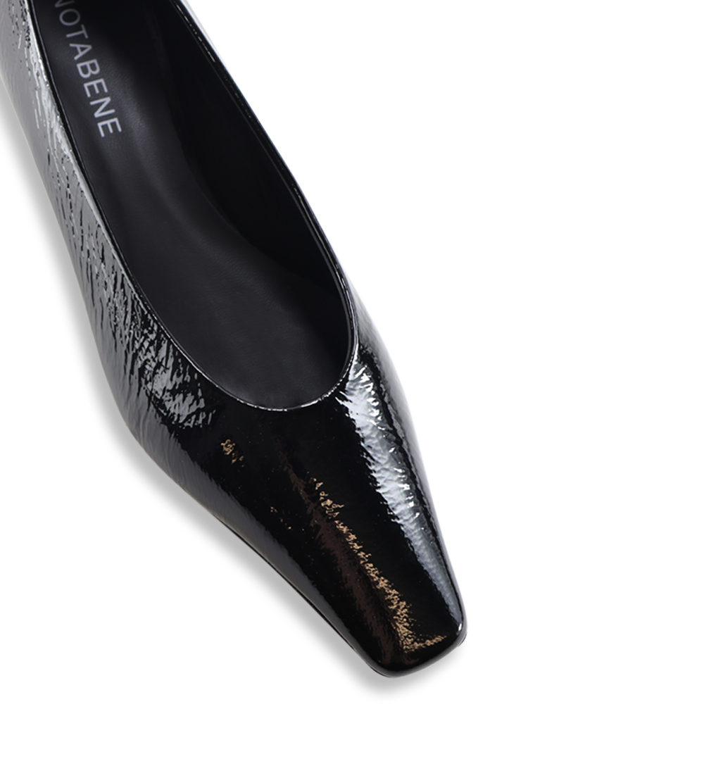 Eliana 35 stiletter, sort lak