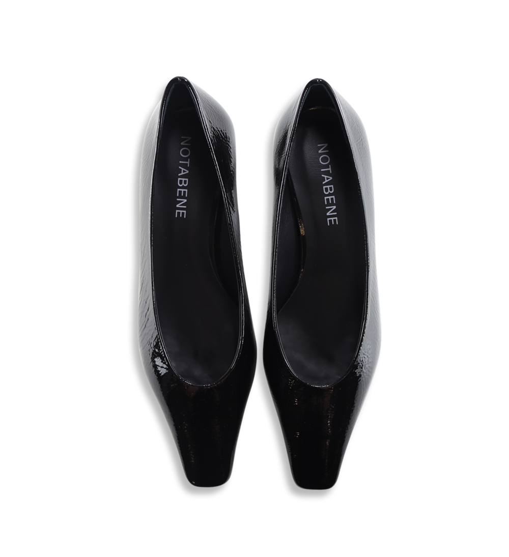 Eliana 35 stiletter, sort lak