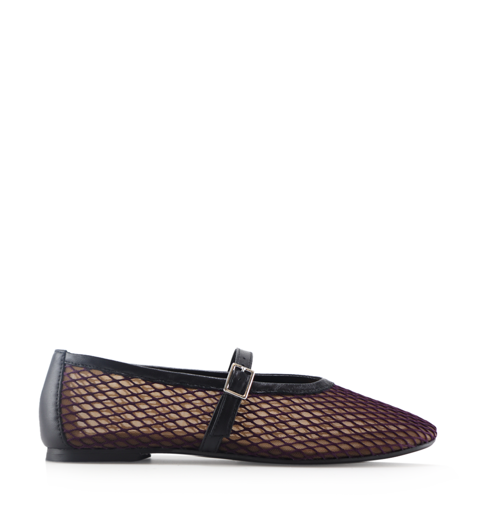 Papillion ballerina, purple mesh