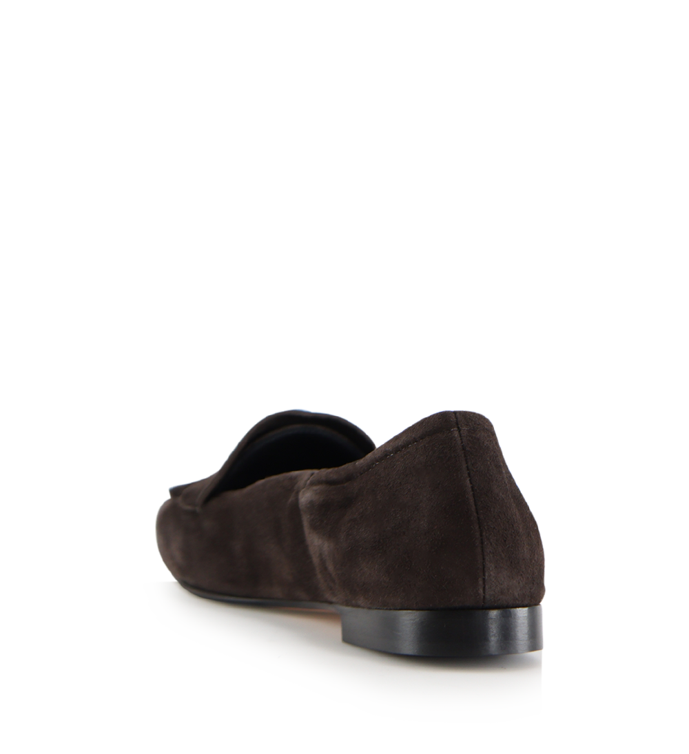 Romy II loafers, mørkebrun ruskind