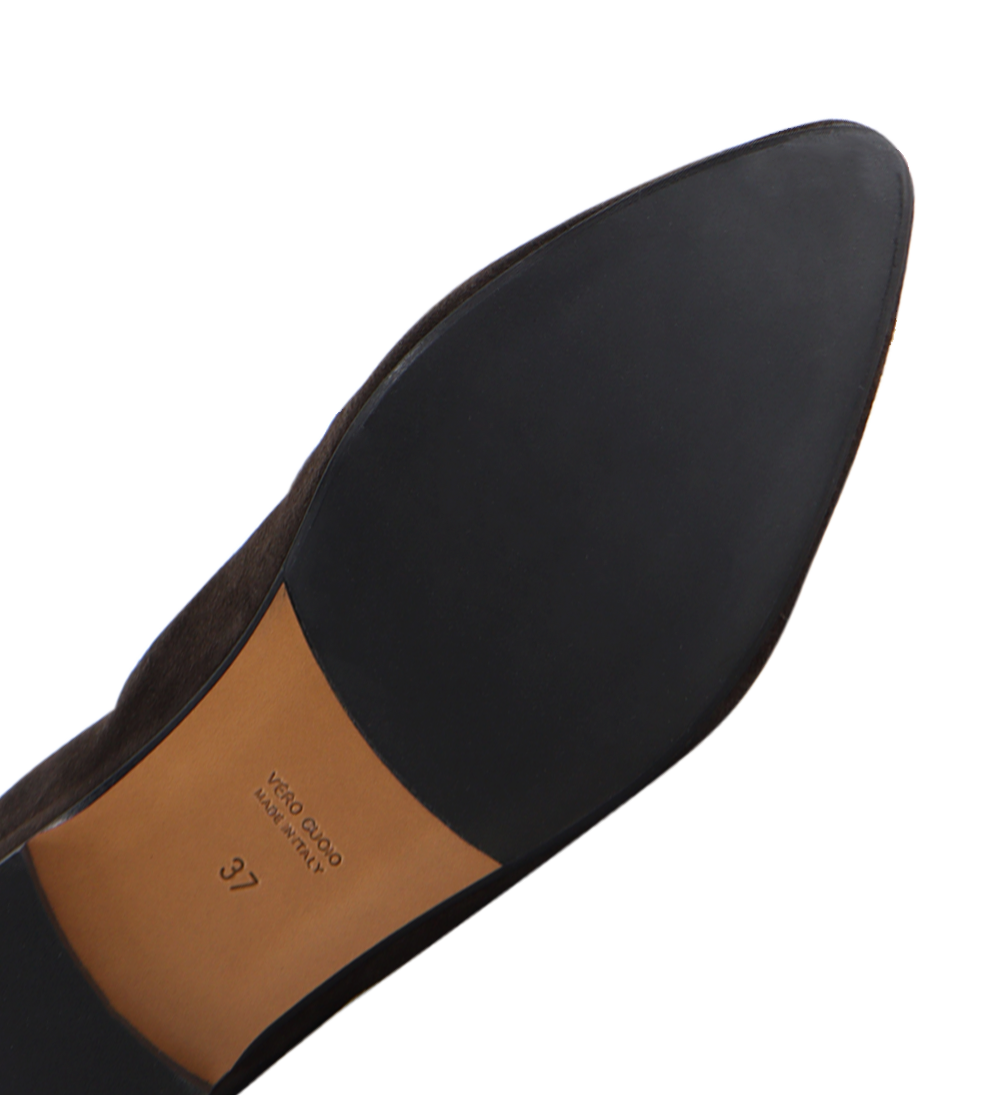 Romy II loafers, mørkebrun ruskind