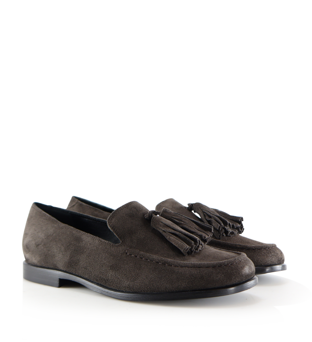 Selva loafers, brun ruskind