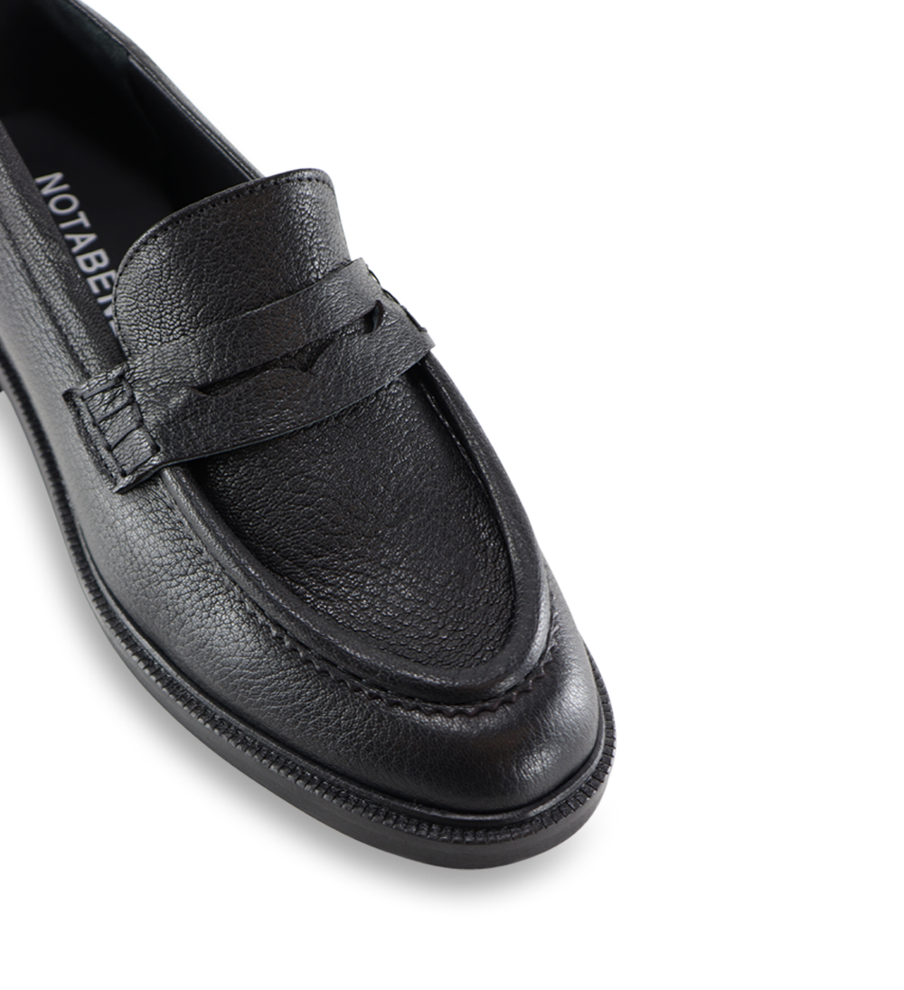 Siena loafers, sort læder