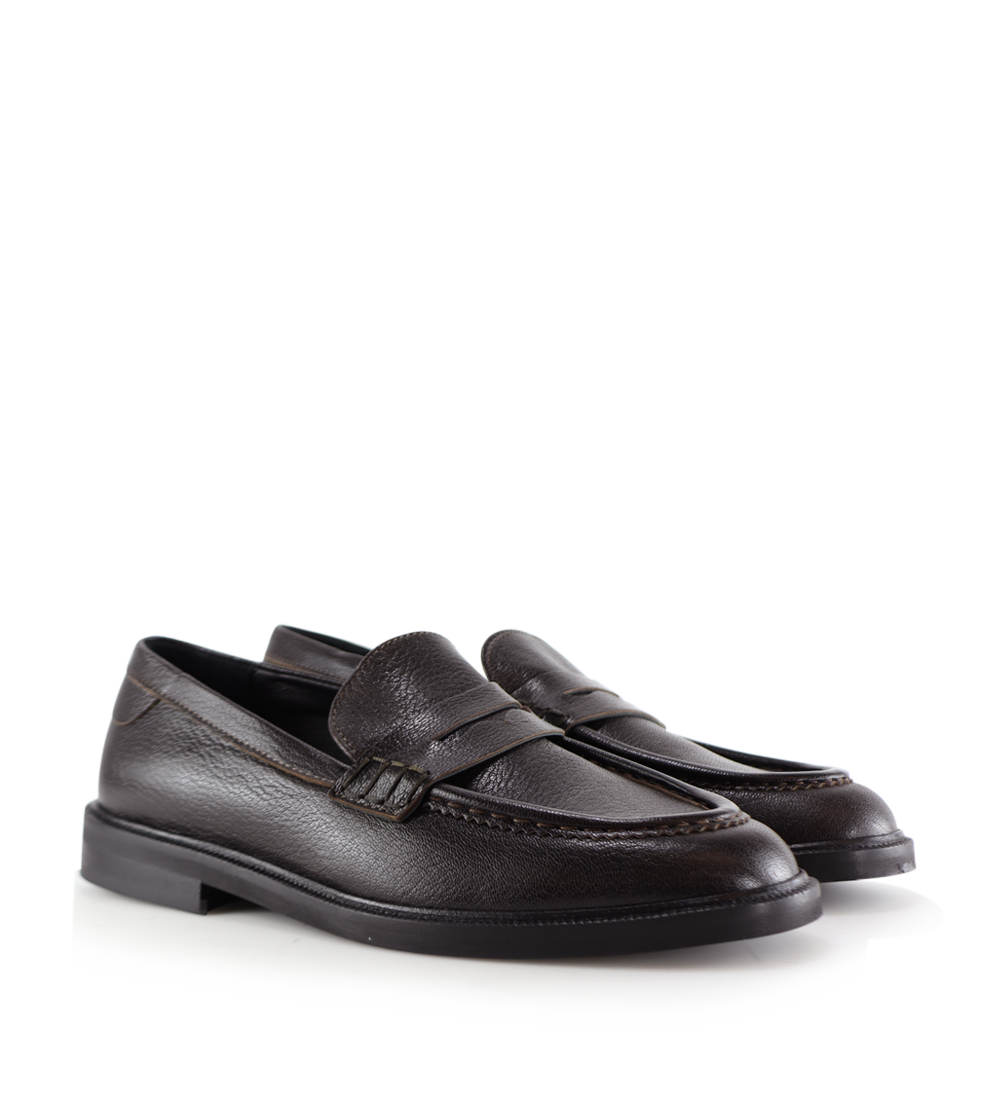 Siena loafers, mørkebrun læder