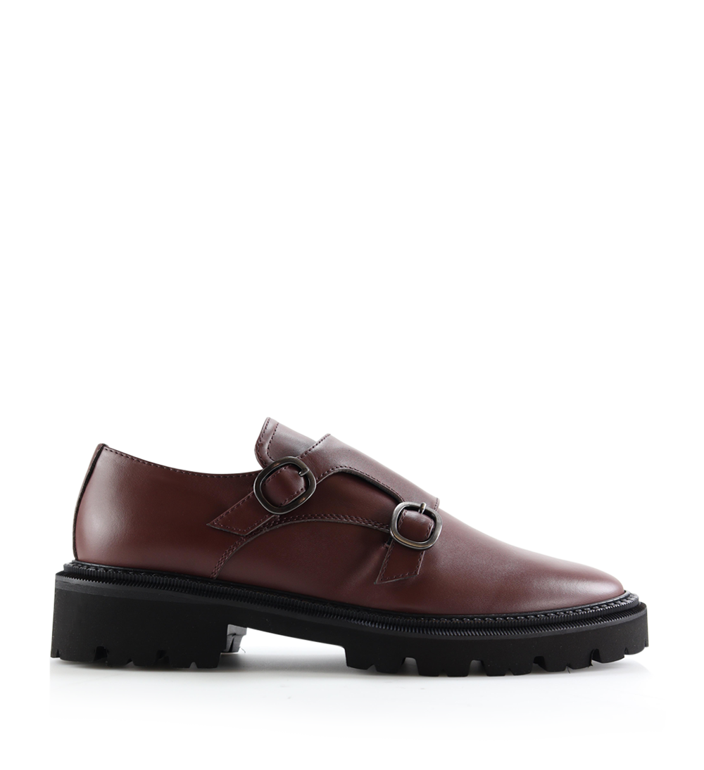Tanya loafers, kastajne Læder