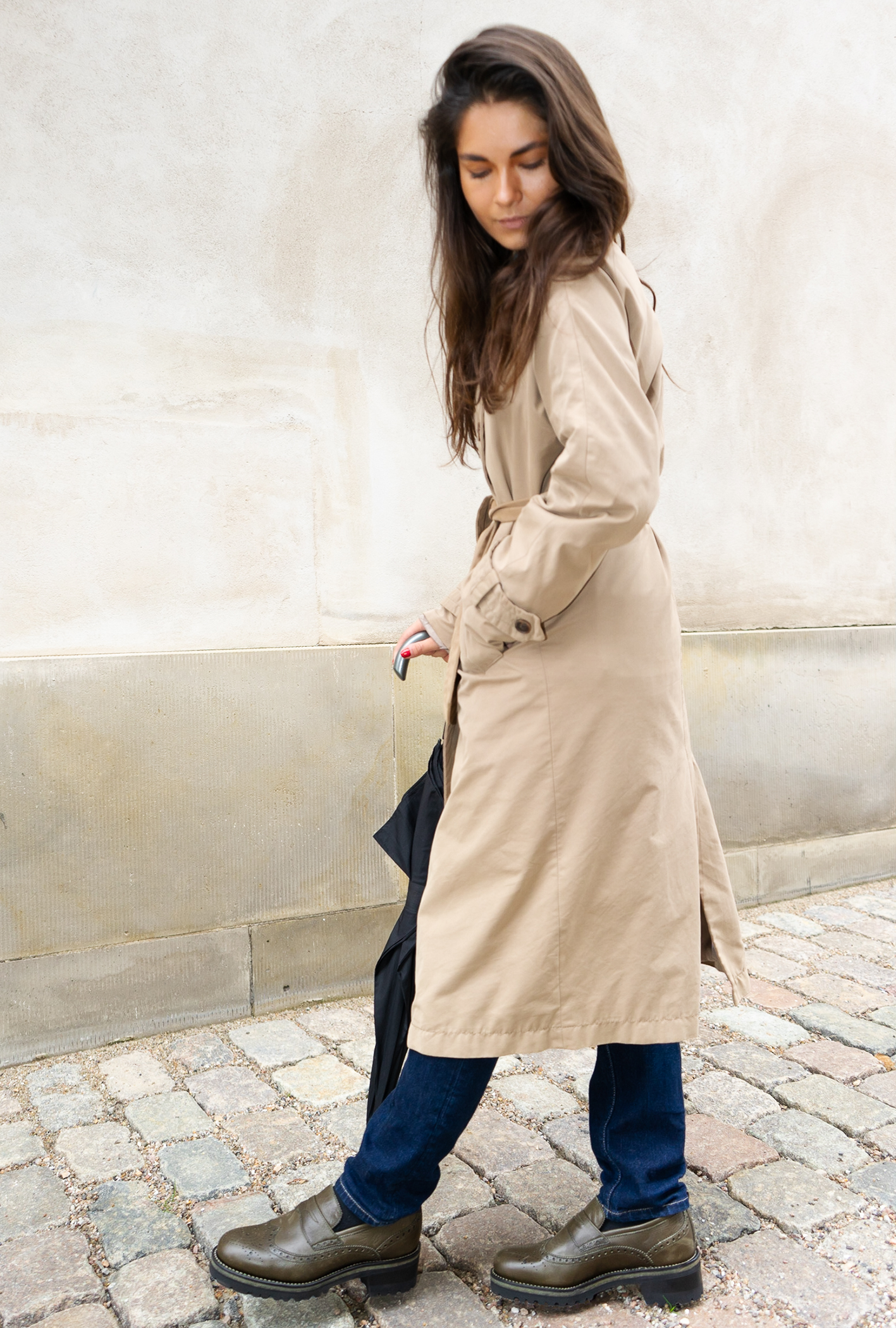 Idun loafers, olive leather