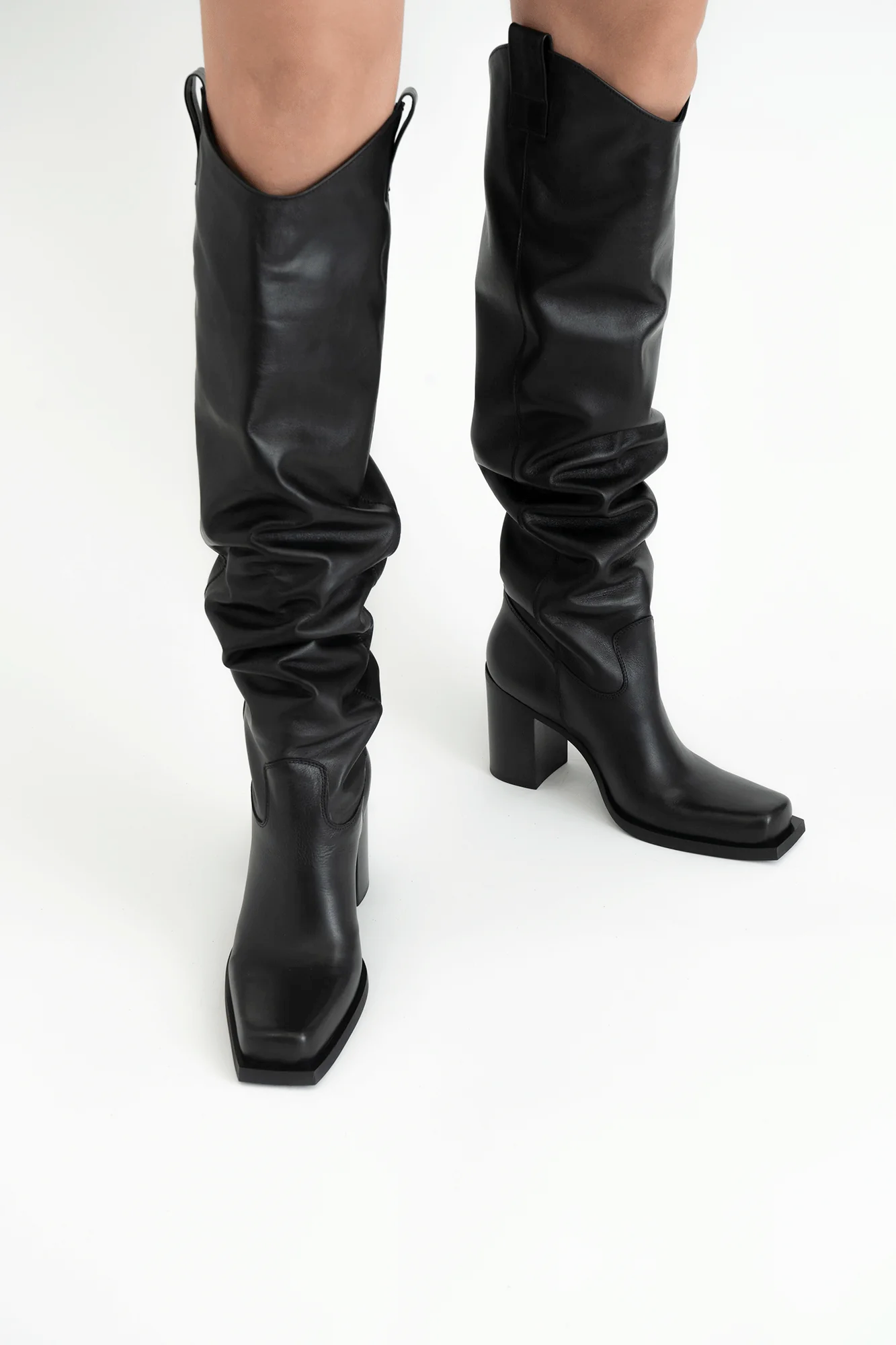 Milly boots, black leather
