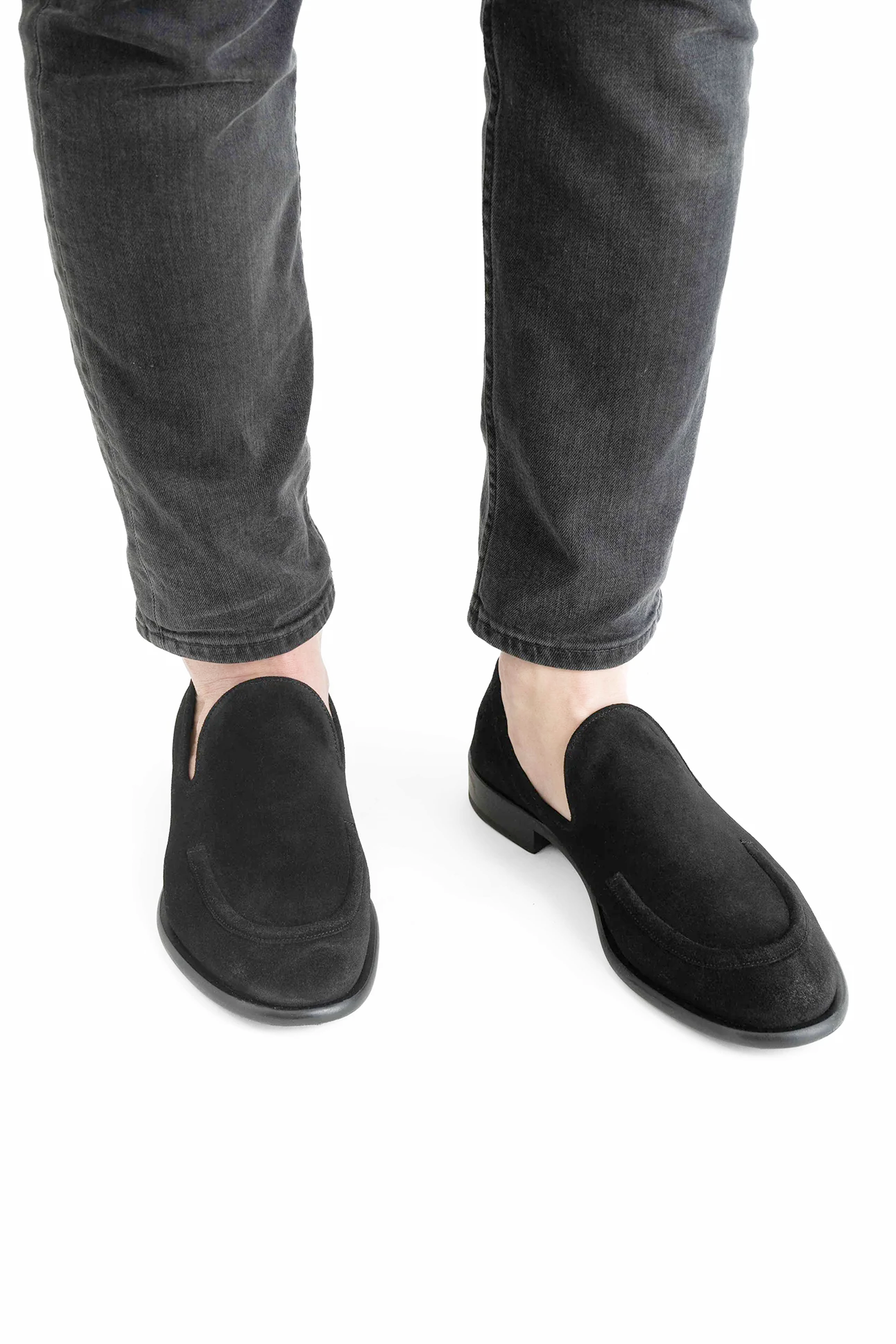 Antonio loafers, black suede
