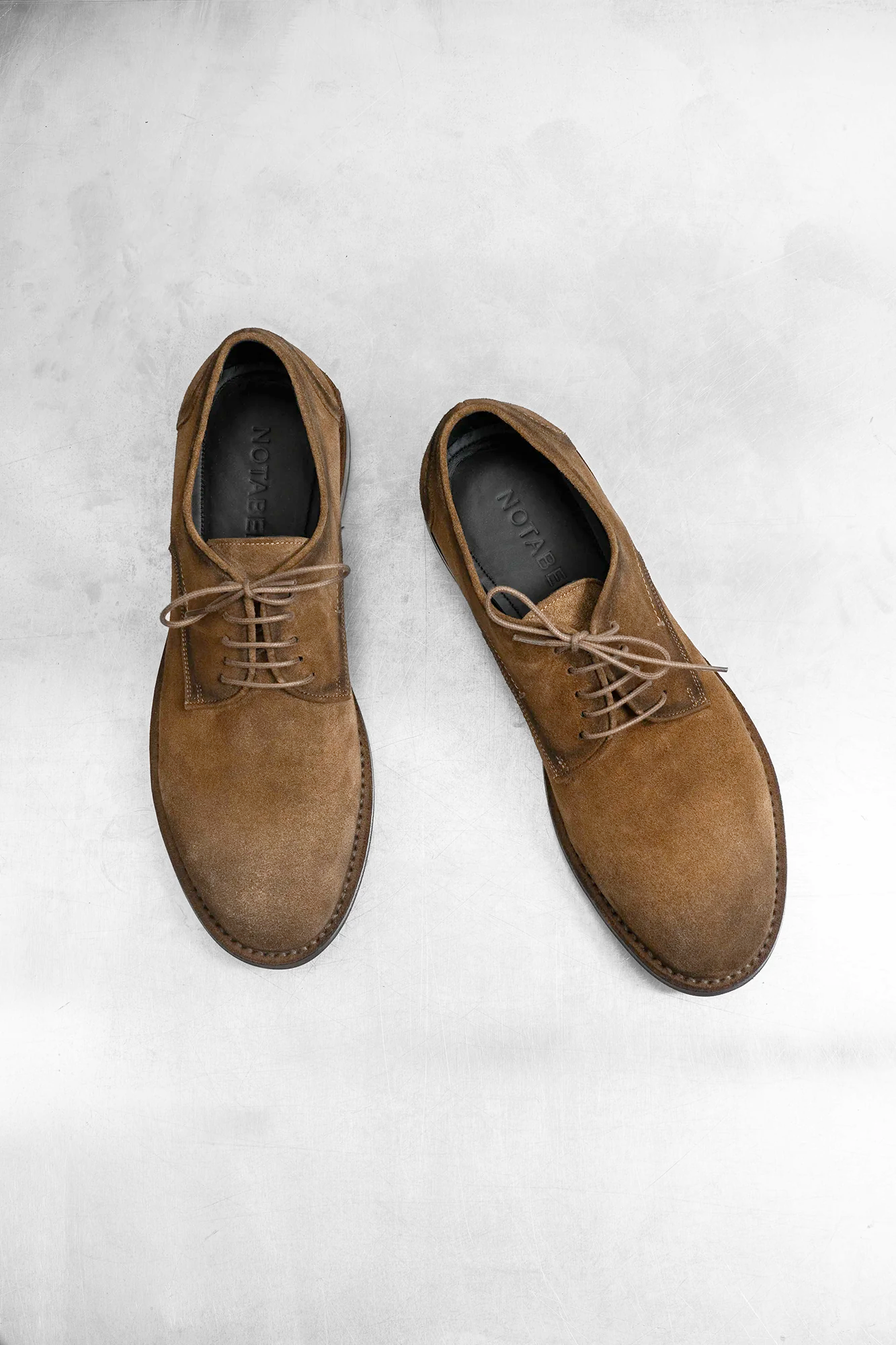 Santino lace-up shoes, rust suede