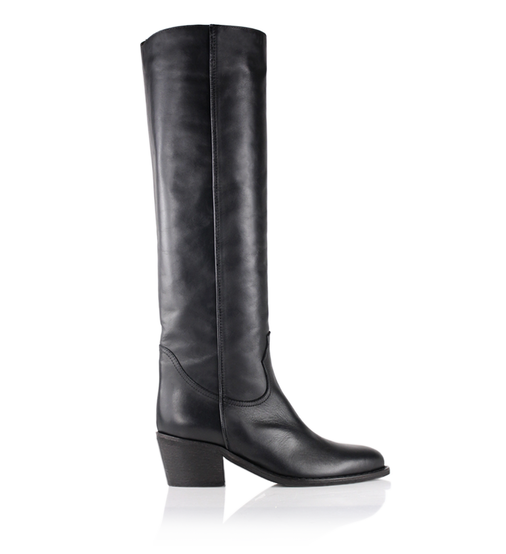 Anca boots, black leather