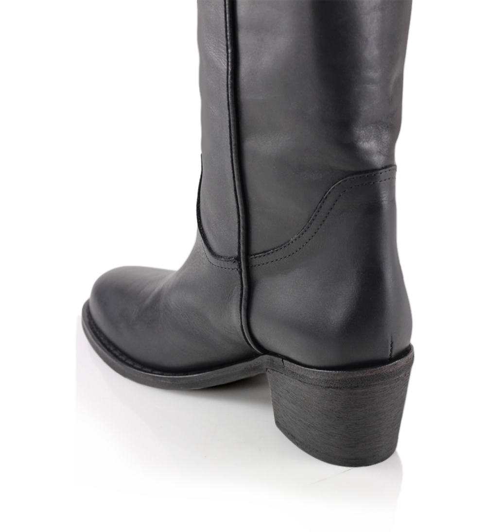 Anca 50 boots, black leather