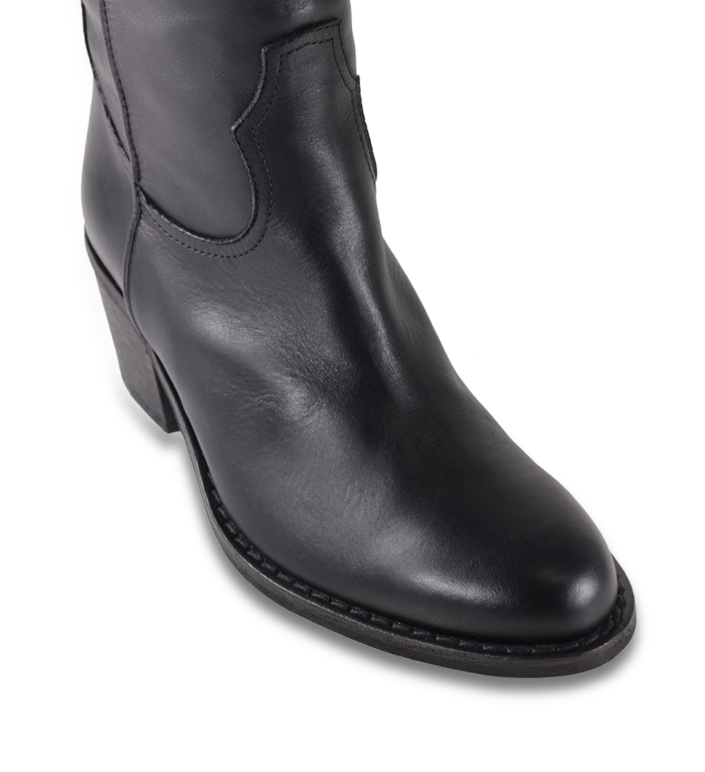 Anca 50 boots, black leather