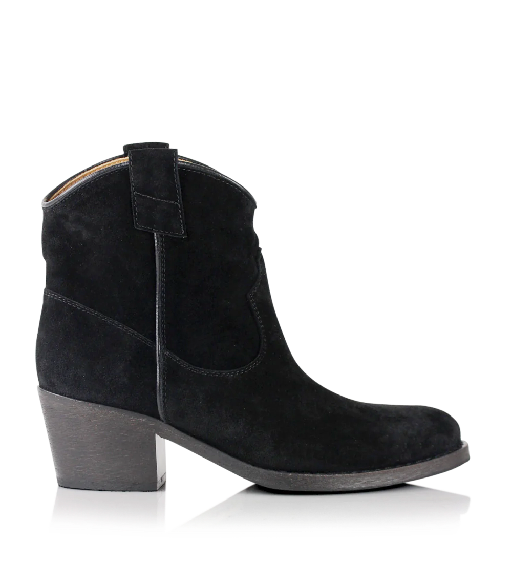 Anna, Black Suede, Boots