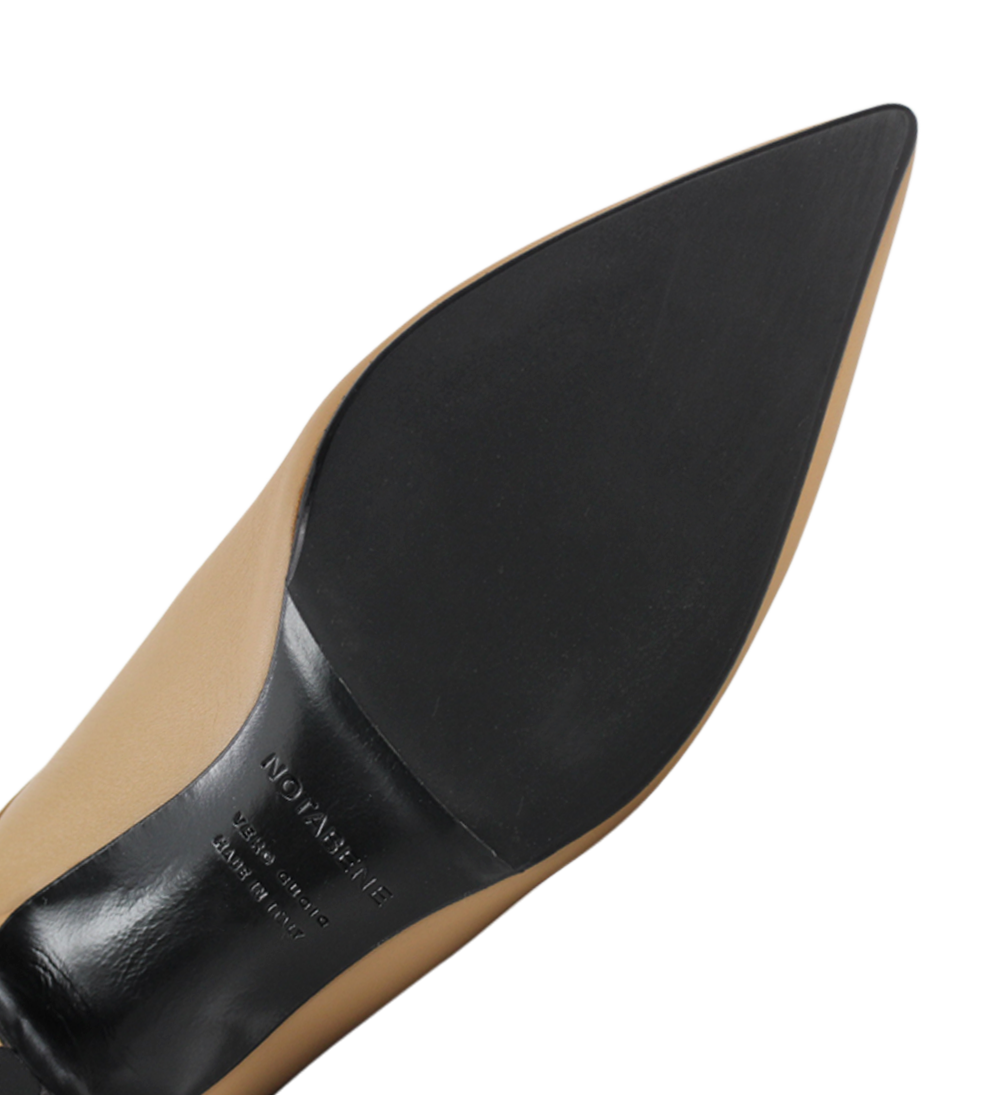 Hilda boots, beige leather