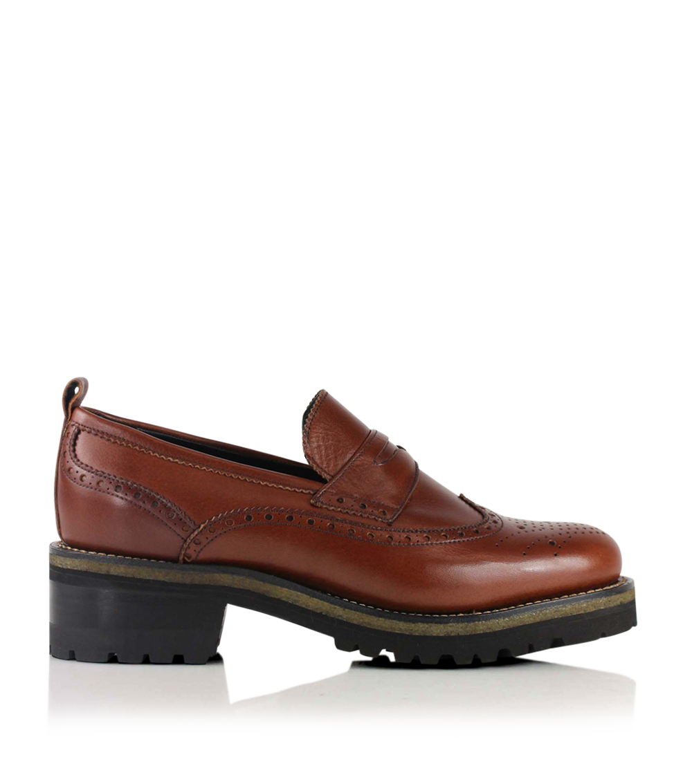 Idun loafers, brown leather