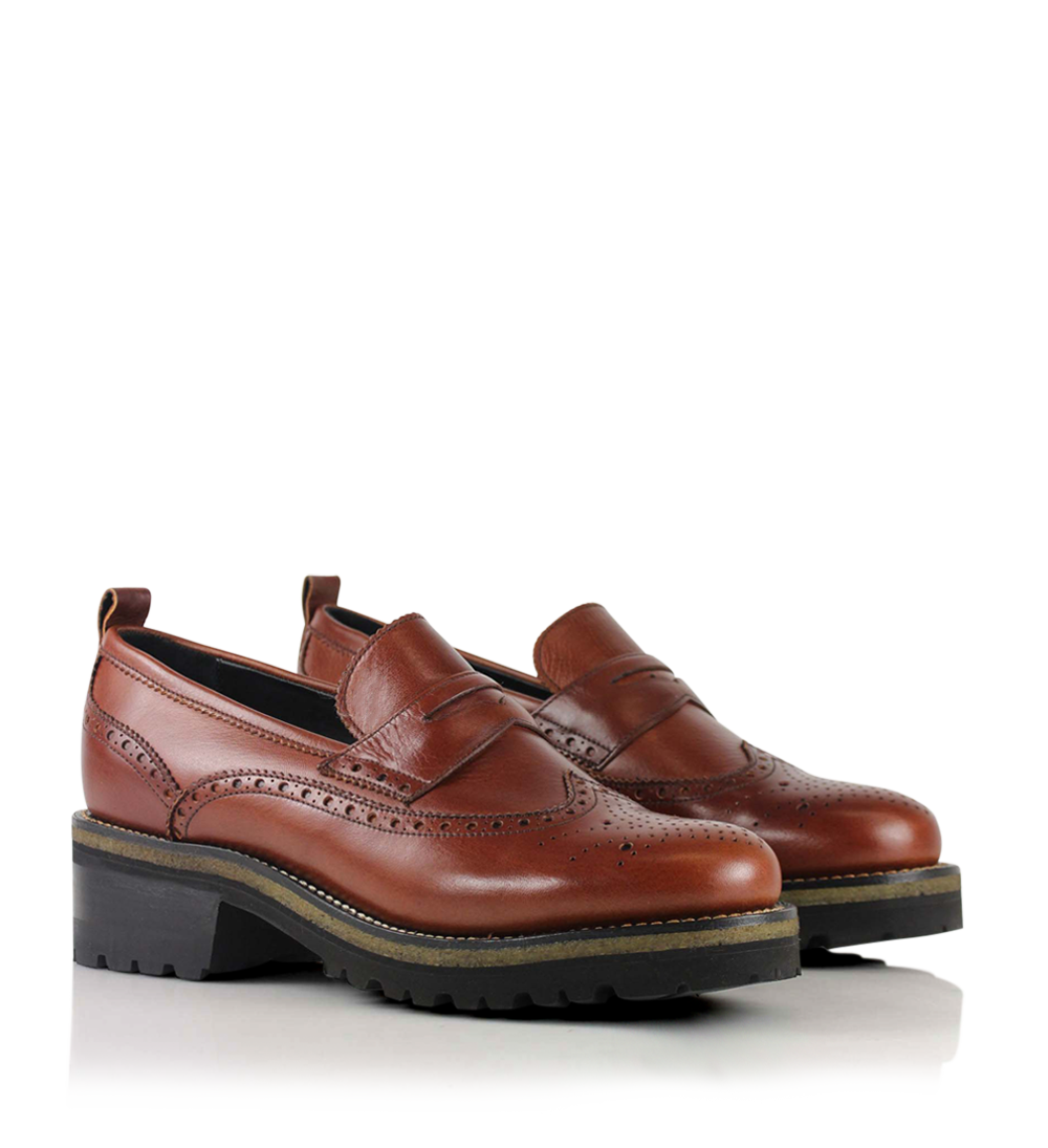 Idun loafers, brown leather