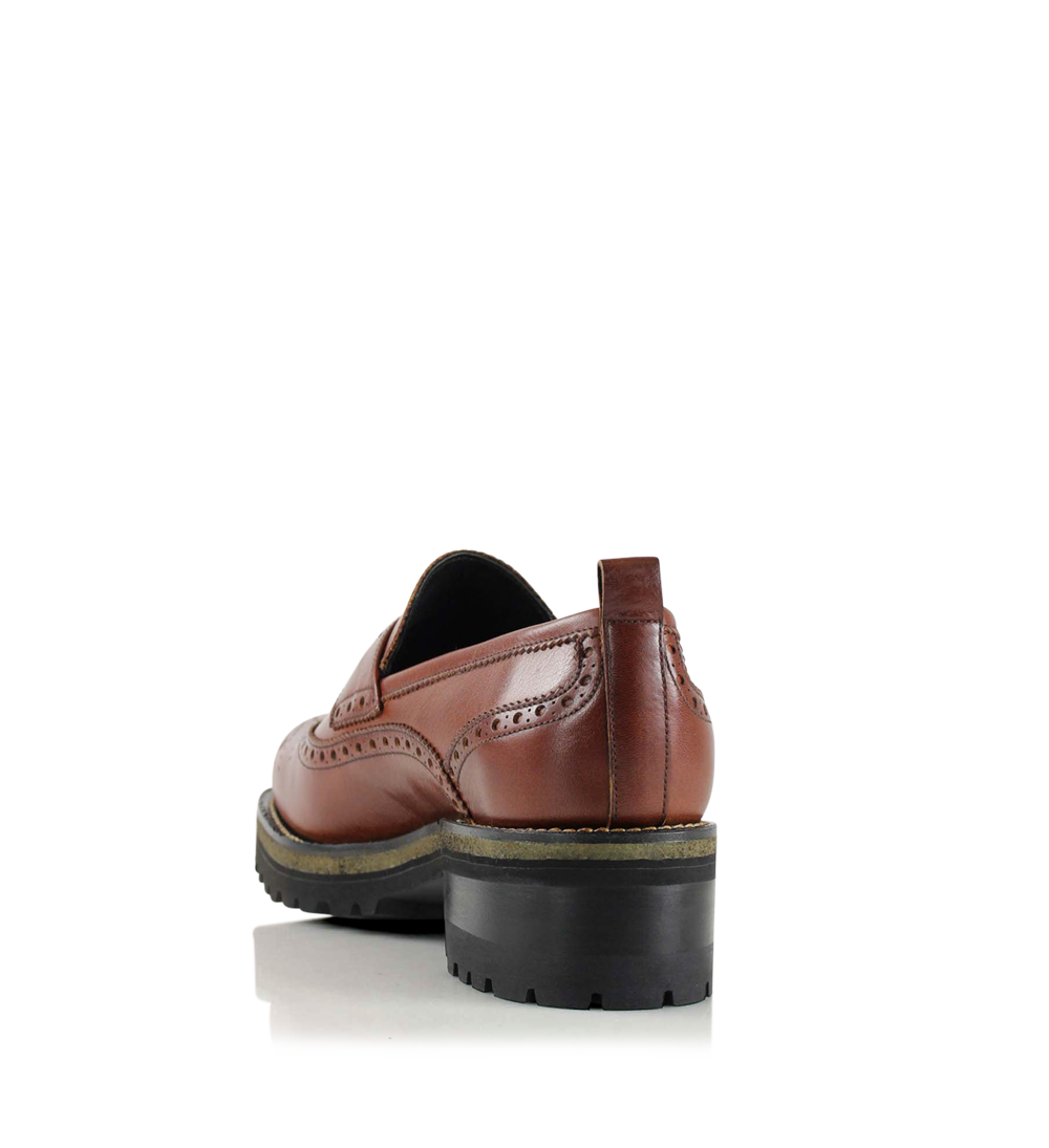 Idun loafers, brown leather