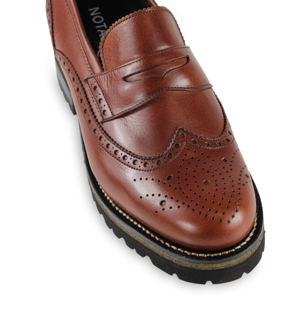 Idun loafers, brown leather