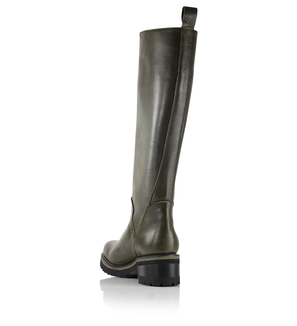 Narfe boots, olive leather