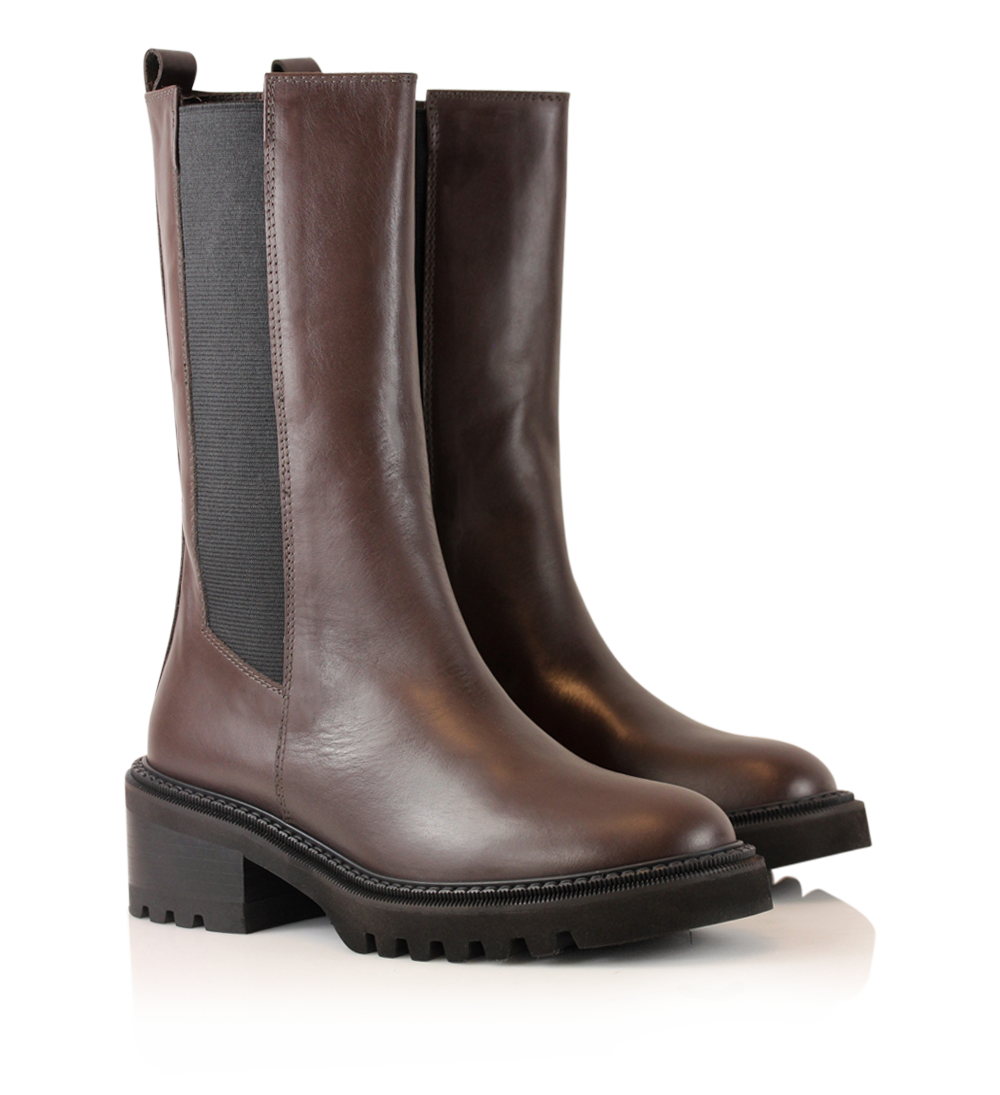 Saga chelsea boots, brown leather