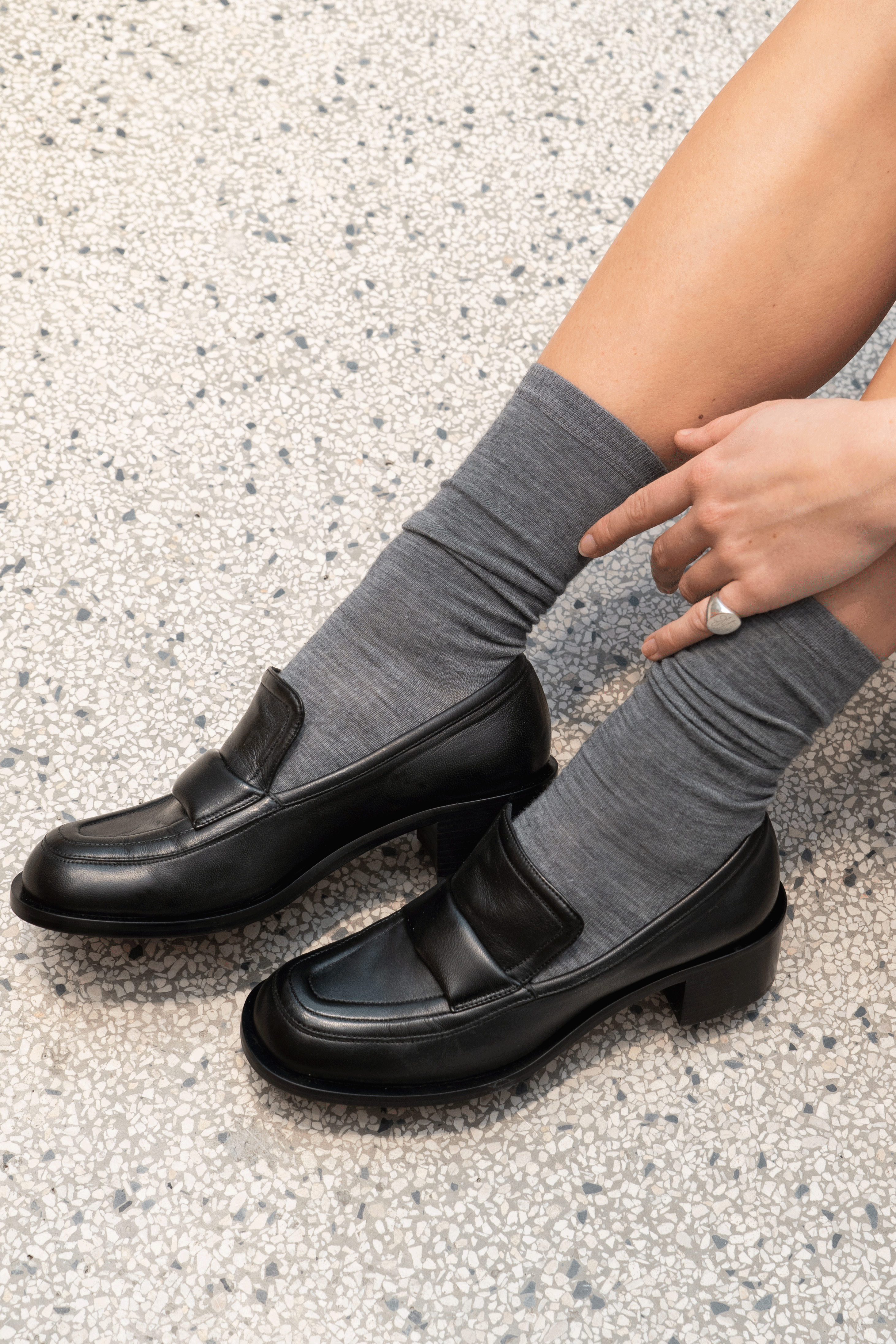 Vera loafers, sort læder