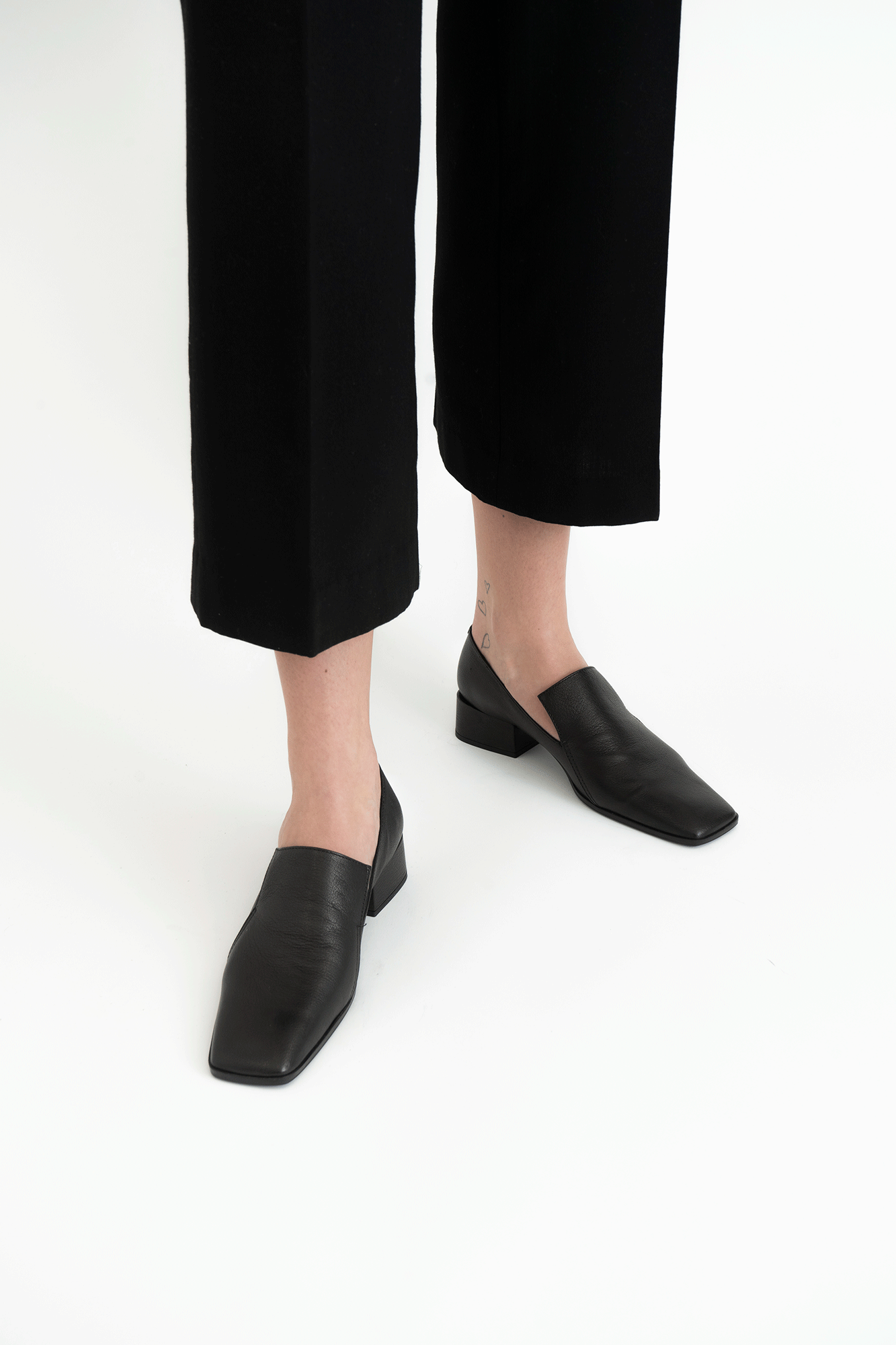 Amelia loafers, sort læder
