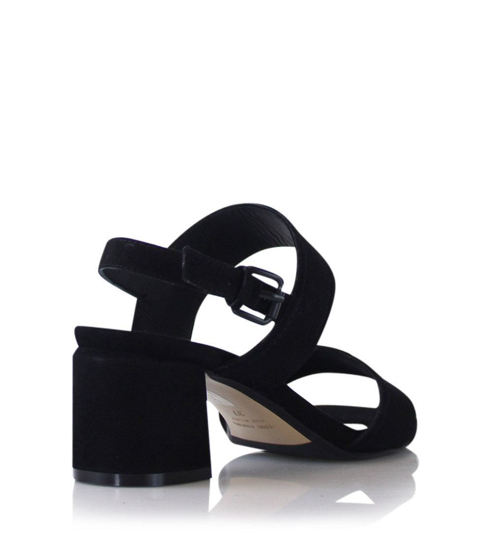 Agnesina sandals, black suede