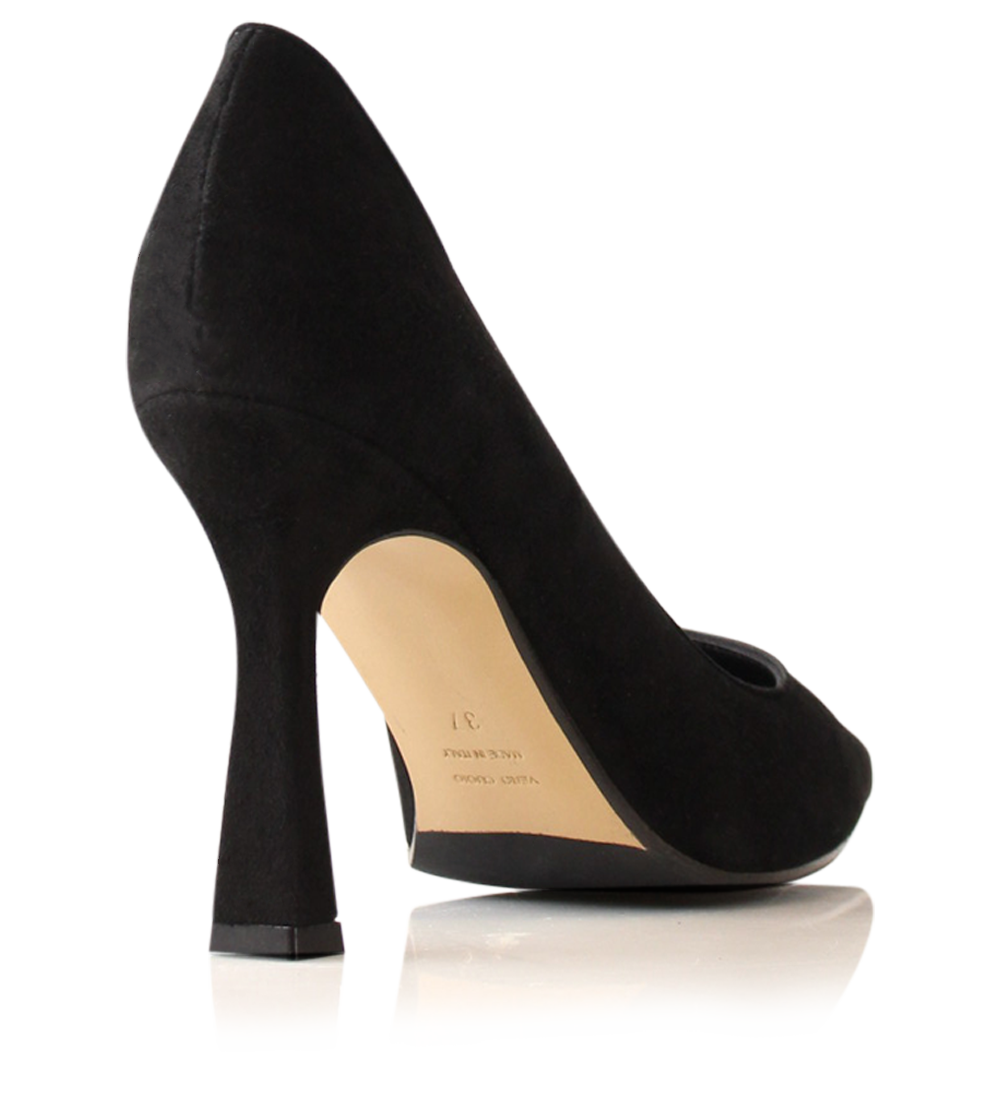 Angelika 90 stilettos, black suede