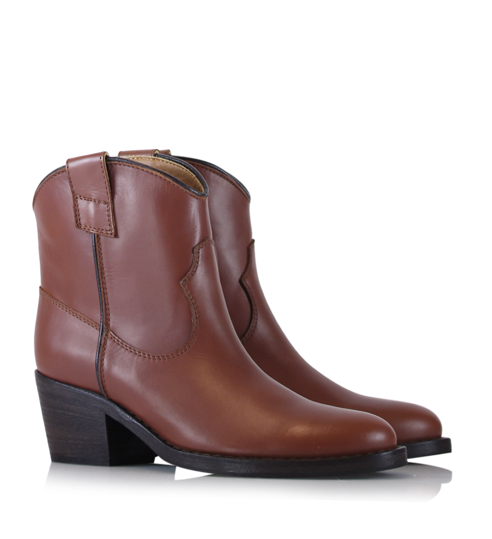 Anna 50 boots, brown leather