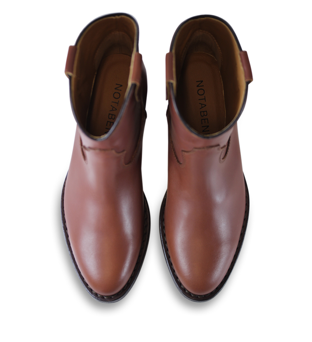Anna 50 boots, brown leather
