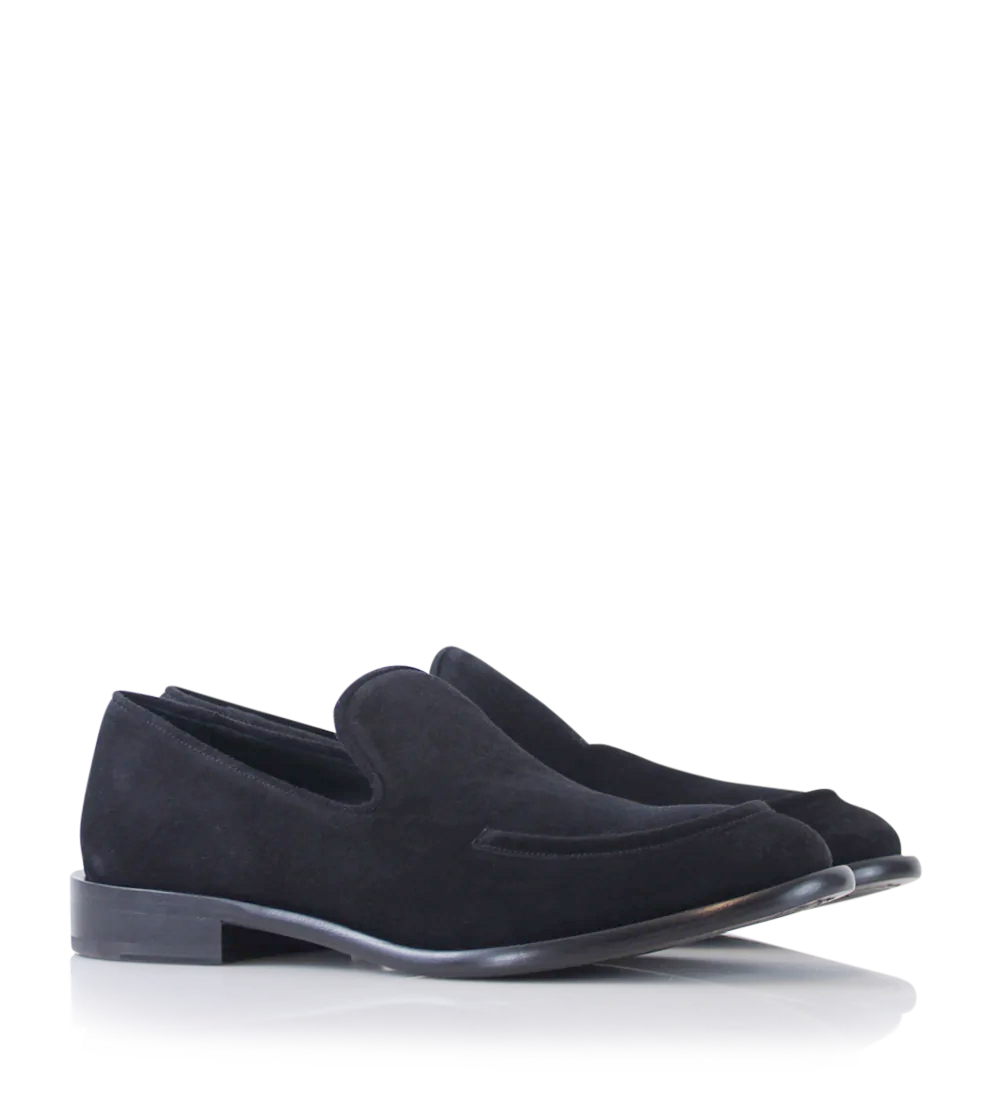 Antonio loafers, black suede