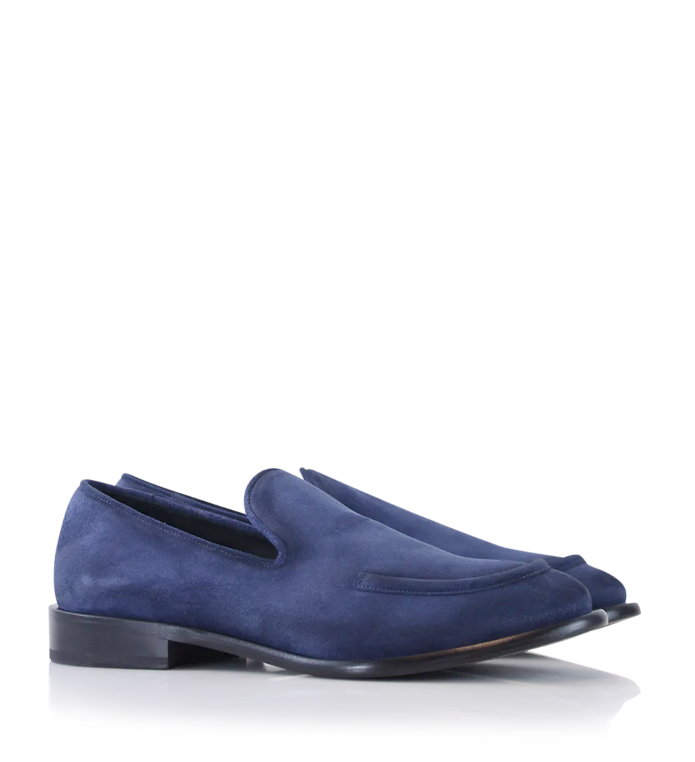 Antonio loafers, blue suede