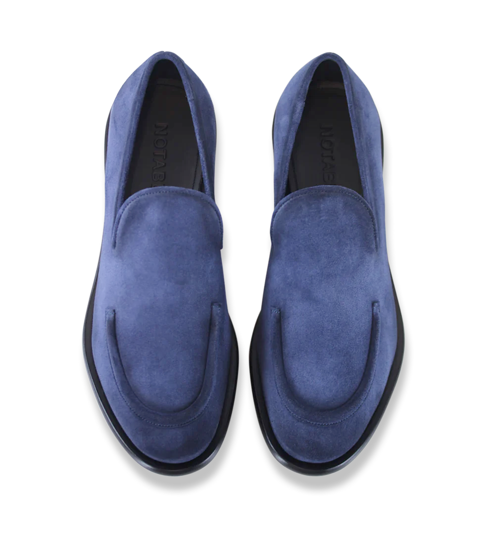 Antonio loafers, blue suede