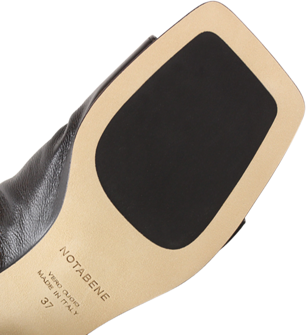 Ariana II sandals, black leather