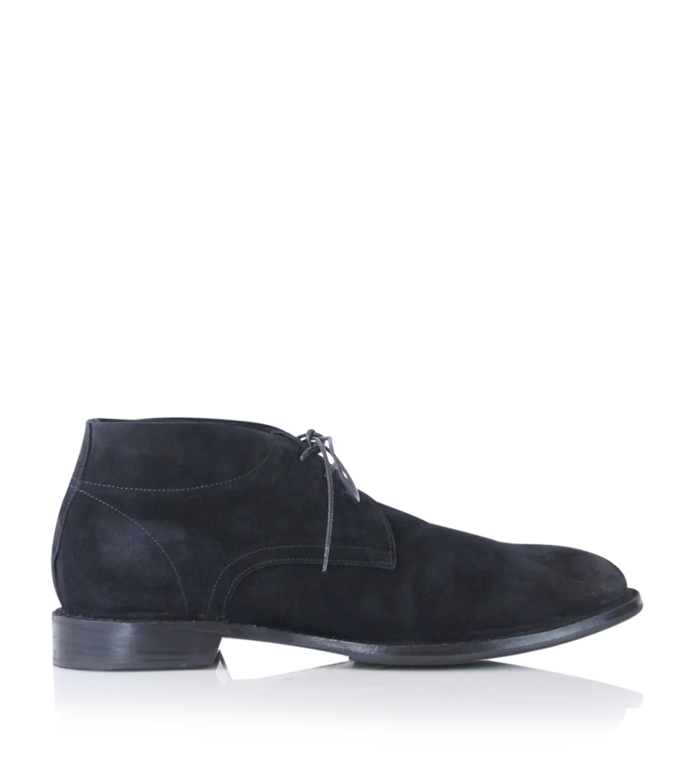 Carlo lace-up shoes, black suede