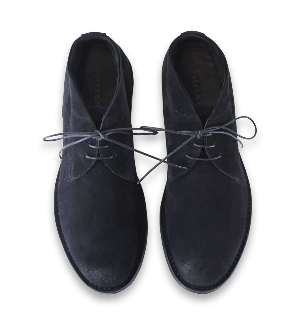 Carlo lace-up shoes, black suede