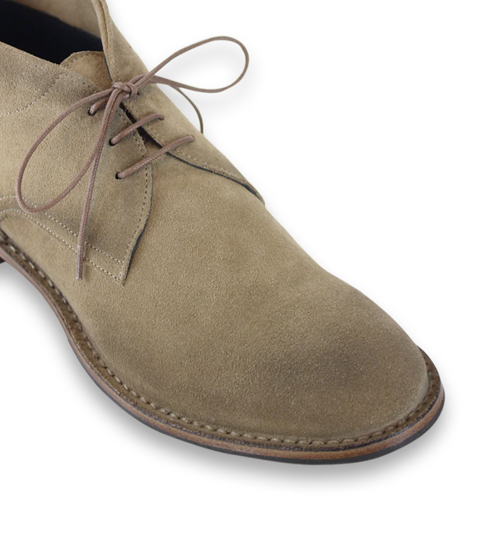 Carlo lace-up shoes, beige suede