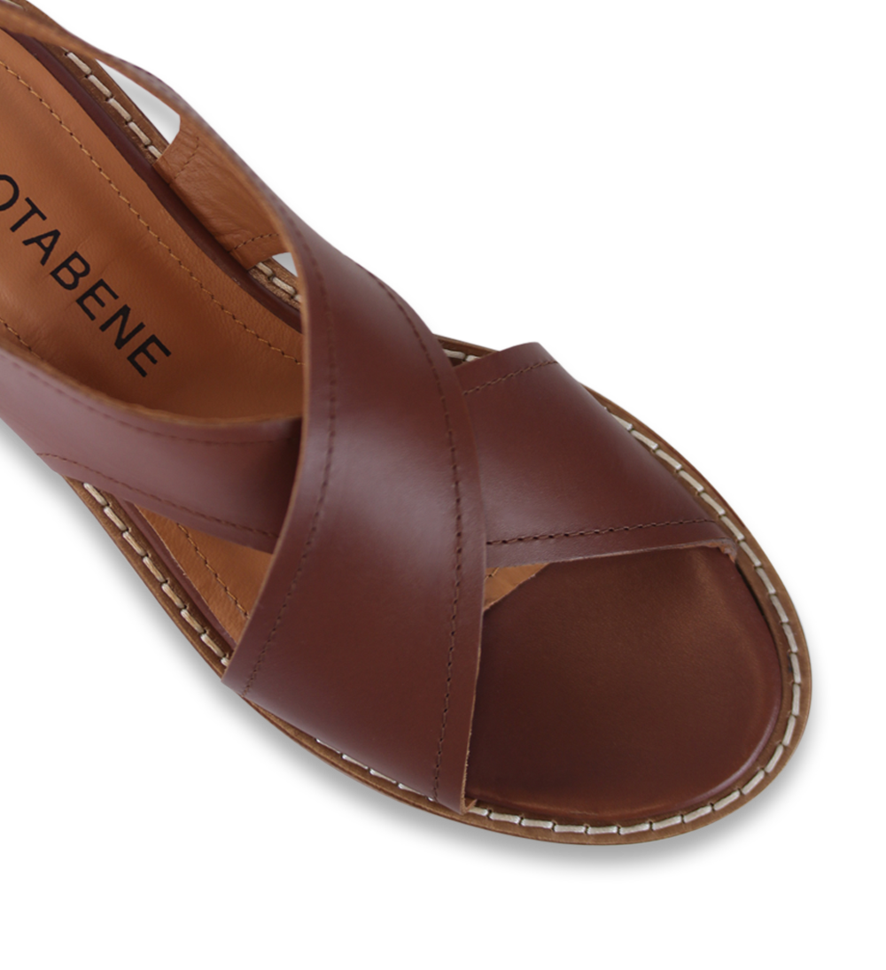 Cindy III sandals, brown leather