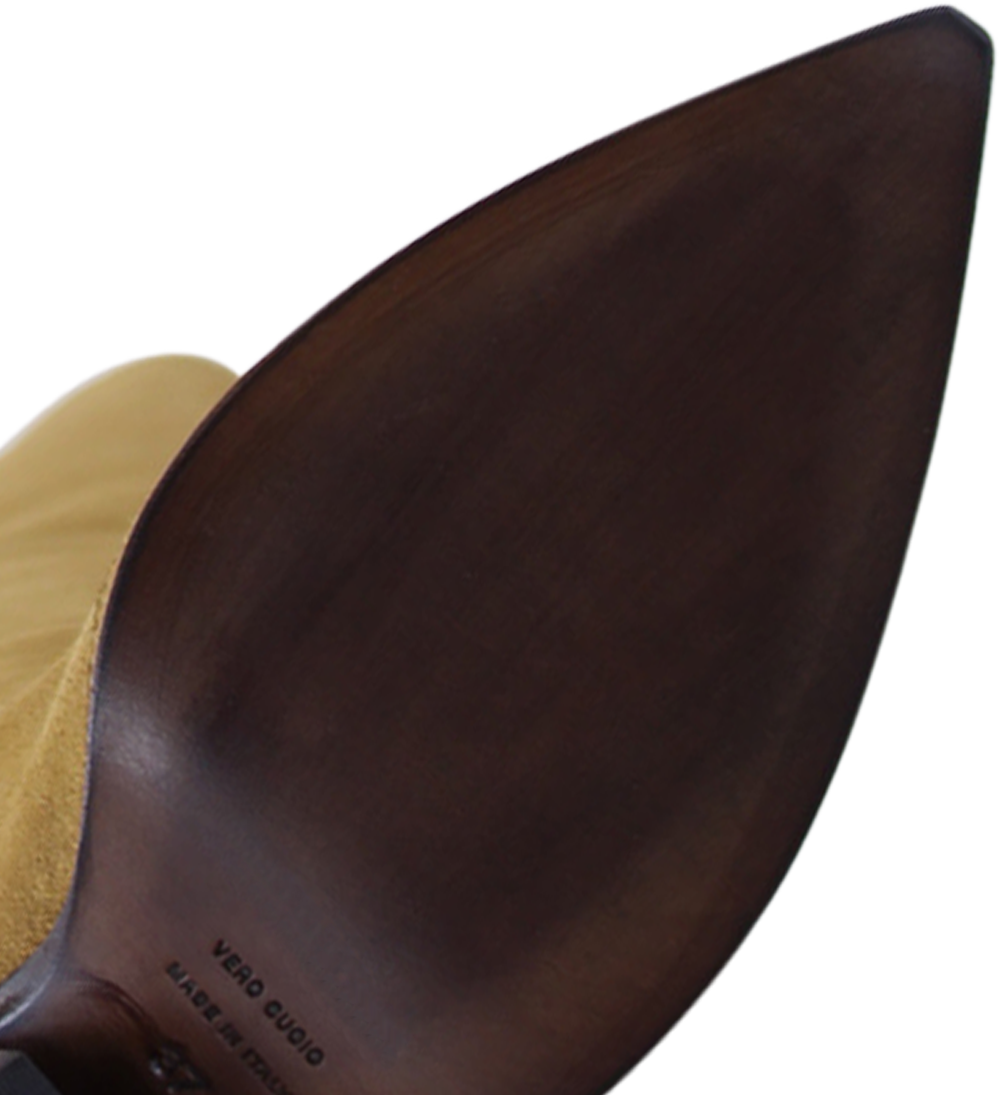 Dee cowboy boots, light brown suede